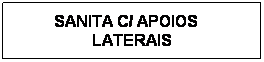 Text Box: SANITA C/ APOIOS    LATERAIS
